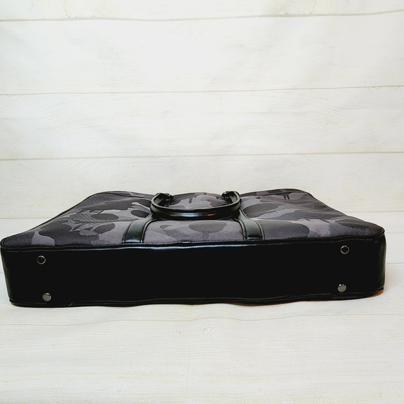 Coach Metropolitan Slim Brief Wild Beast New Black Gray Charcoal - Picture 14 of 16